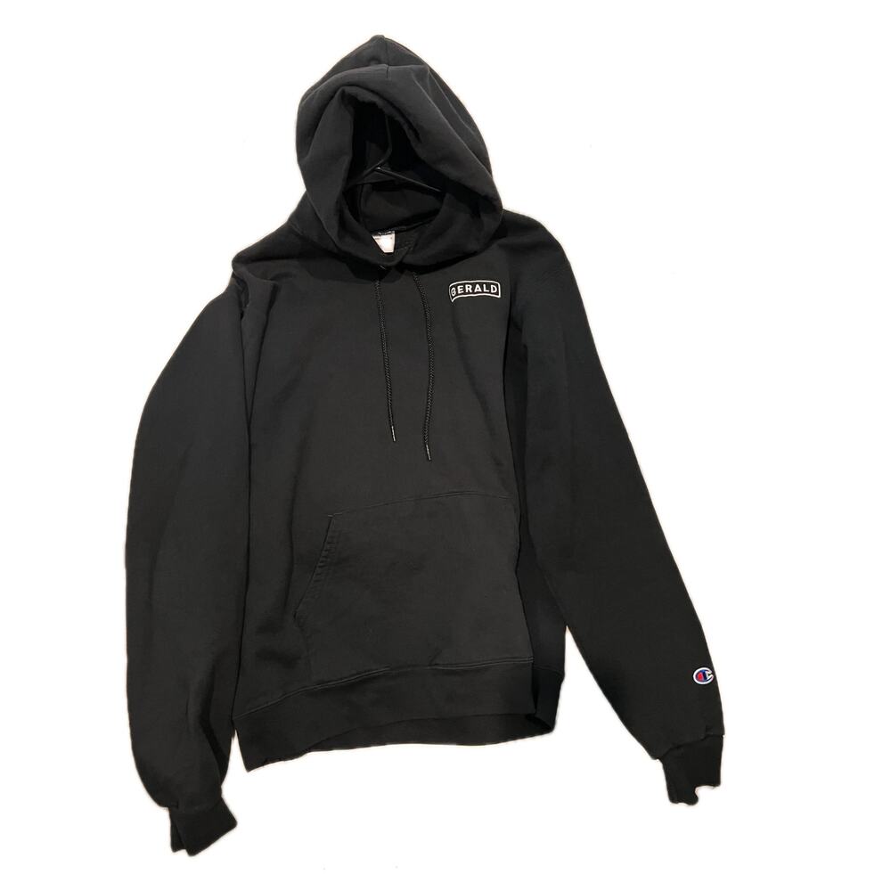 Champion Gerald Black Hoodie, Men's Large